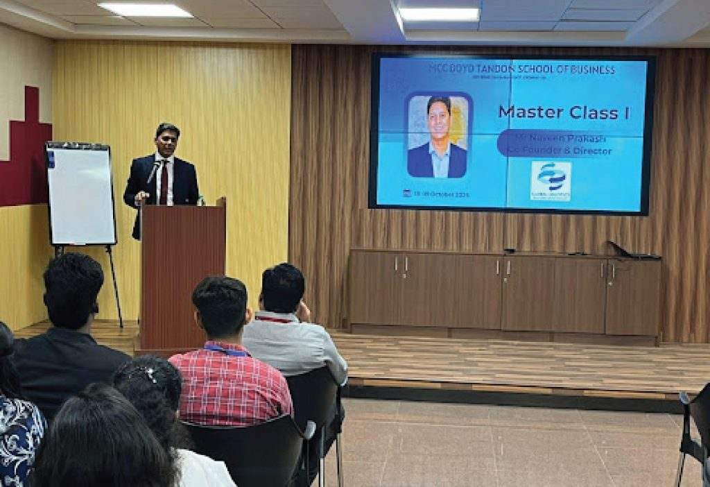 Mr. Naveen Prakash, (Co-Founder and Director Global Logistics Solutions Pvt Ltd, Chennai)- Master Class I