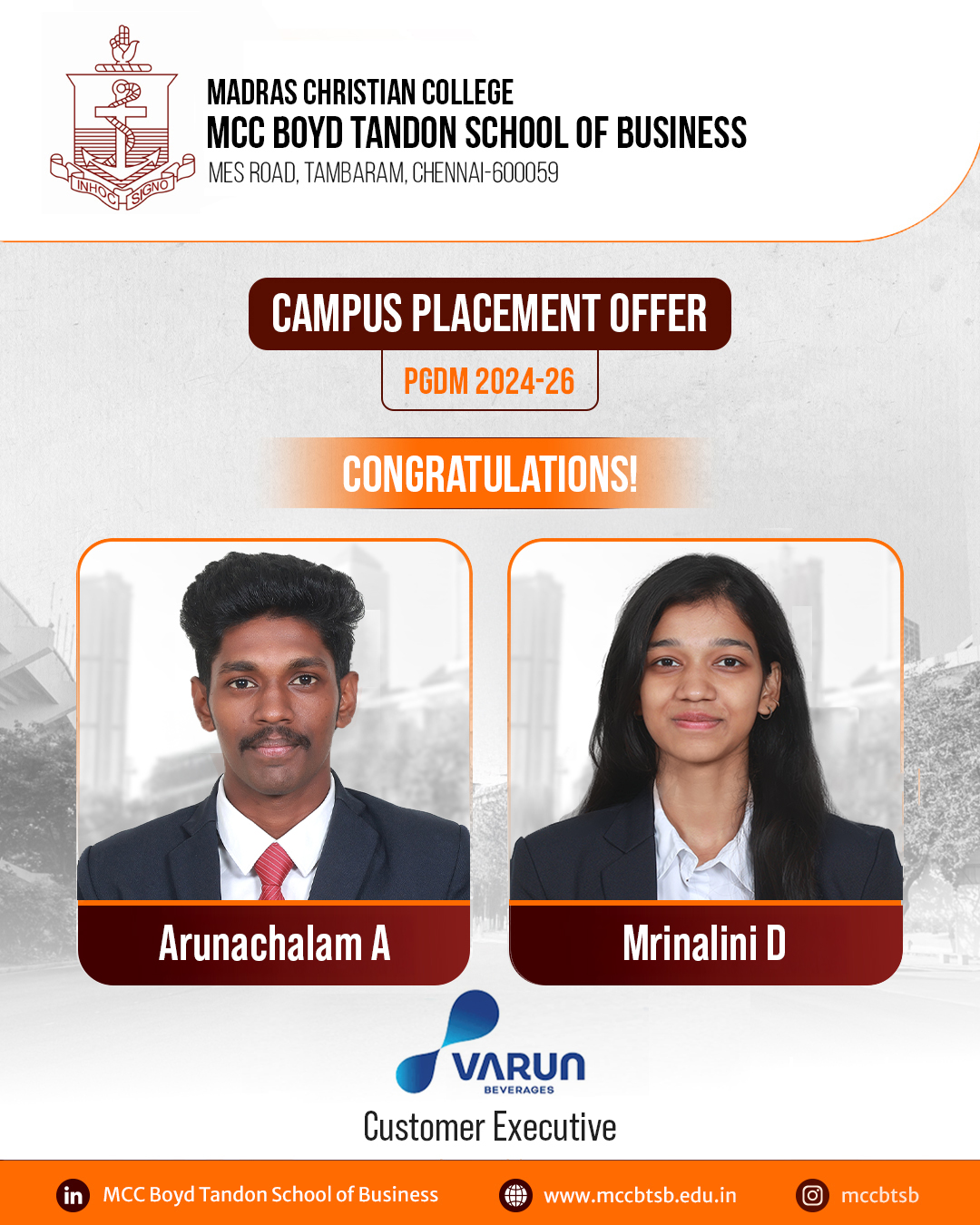 Campus Placement Offer