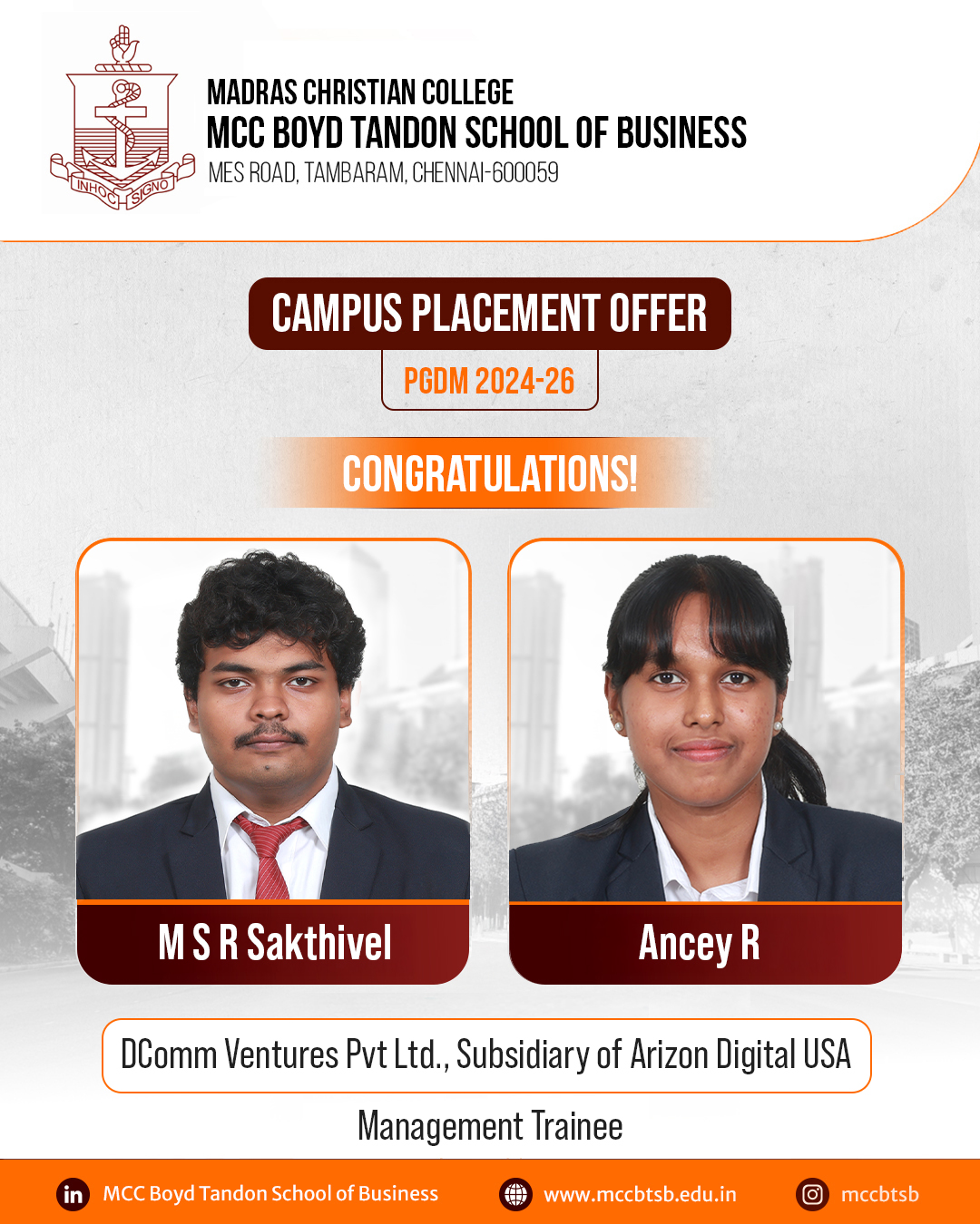 Campus Placement Offer