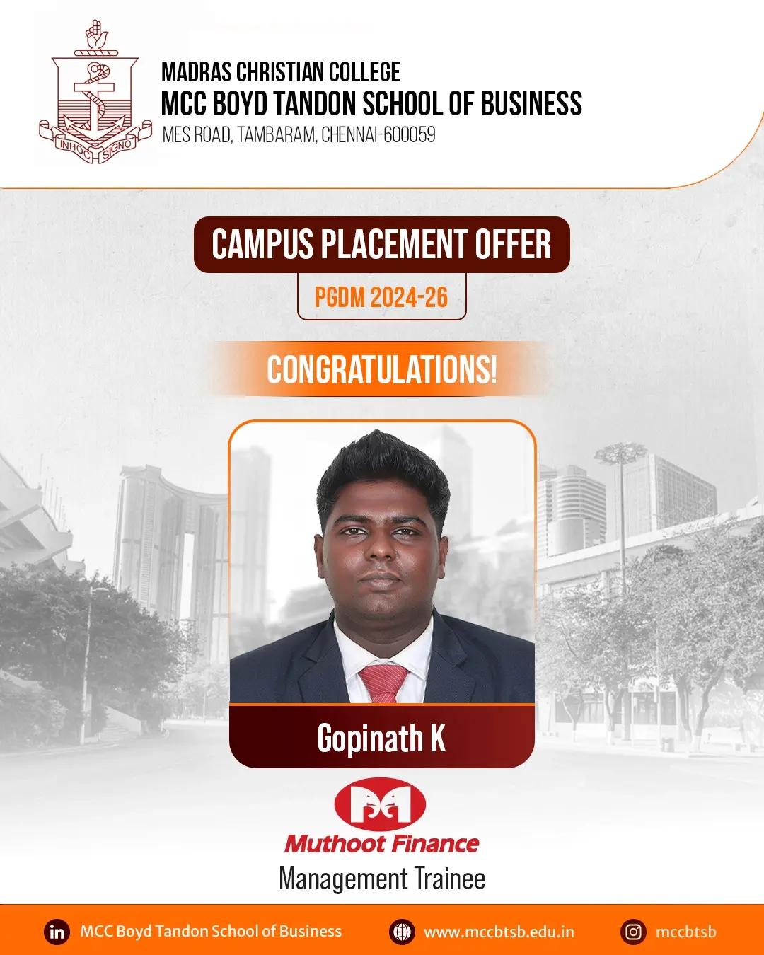 Campus Placement Offer